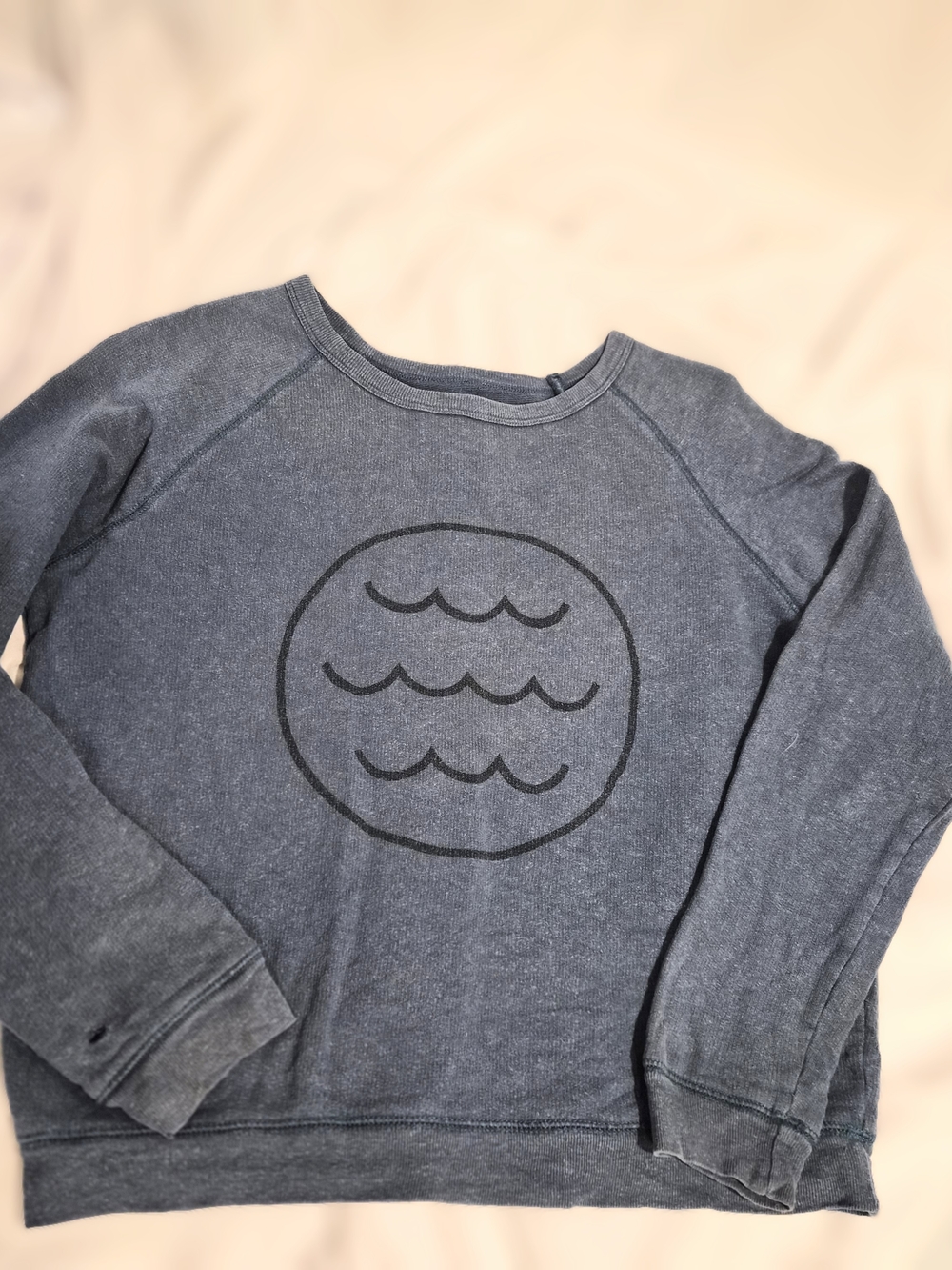 Mollusk Surf Shop Hemp Blend‎ Graphic Sweatshirt - Slate Blue